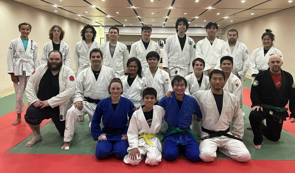 Adult Judo training at San Diego Judo